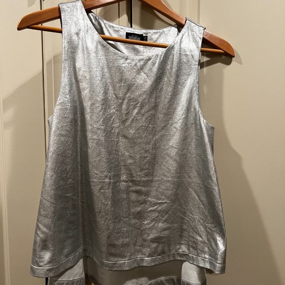 kate spade Tops - Kate Spade silver trapeze tank top M